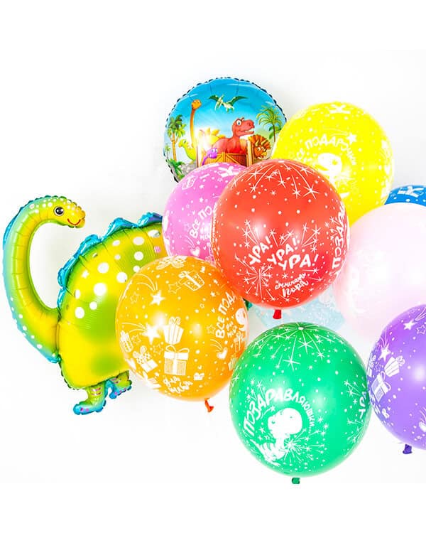 711234-25_Шар_(12_30_см)_Динозаврики_С_Днем_Рождения!_Ассорти_пастель_5_ст_25_шт_3