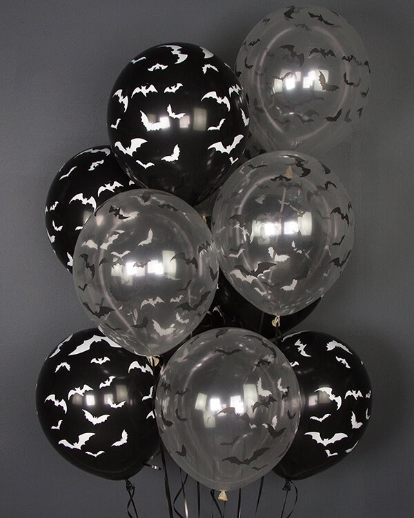 711535_Шар_(12_30_см)_Летучие_мыши_Ночь_Хэллоуина_Черный_Прозрачный_кристалл_5_ст_25_шт_1