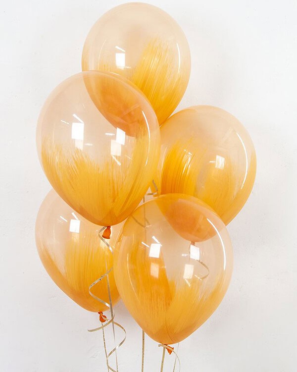 811018_Шар_(12_30_см)_Браш_Оранжевый_хрусталь_кристалл_5_шт_1
