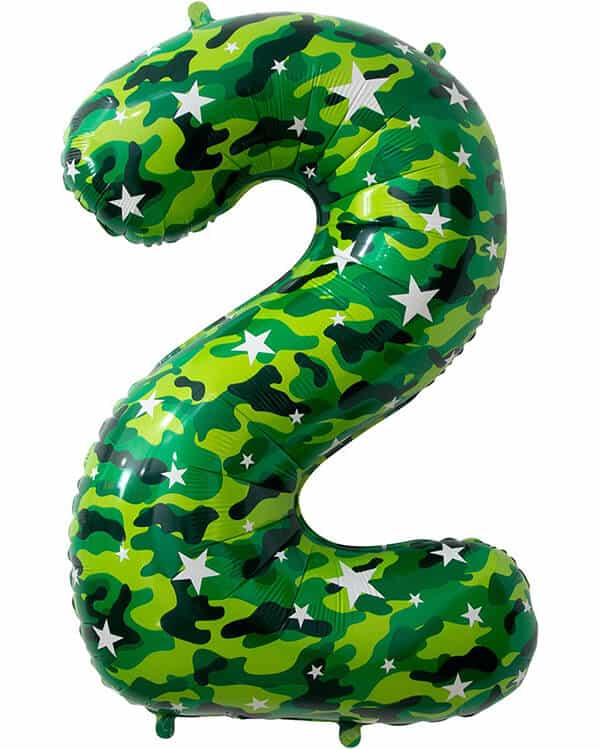 131012_Шар_(34_86_см)_Цифра_2_Камуфляж_1_шт_в_упак