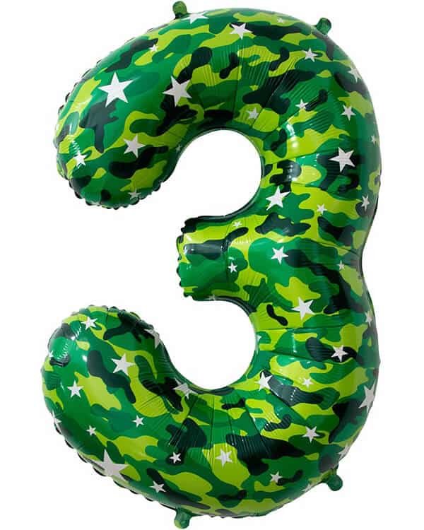 131013_Шар_(34_86_см)_Цифра_3_Камуфляж_1_шт_в_упак