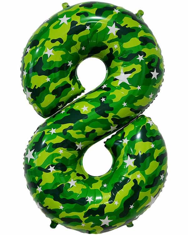 131018_Шар_(34_86_см)_Цифра_8_Камуфляж_1_шт_в_упак