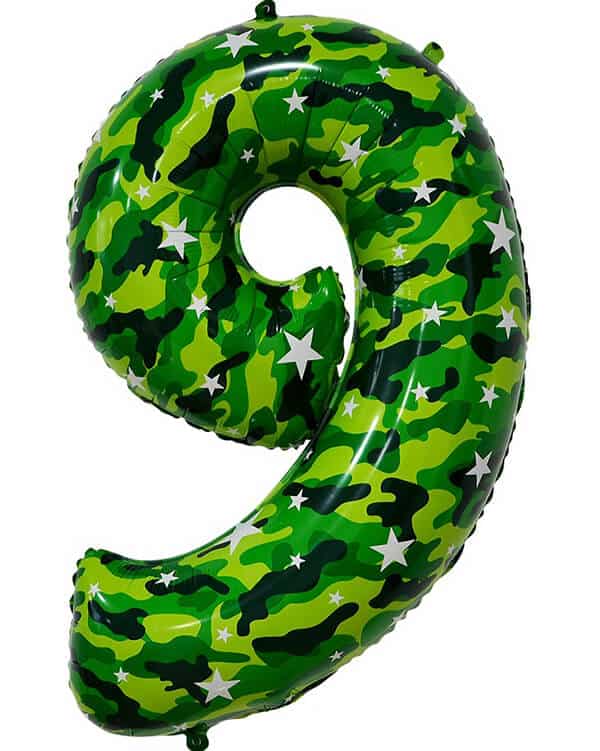 131019_Шар_(34_86_см)_Цифра_9_Камуфляж_1_шт_в_упак