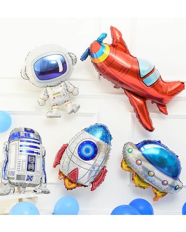 180634_Шар_(37_94_см)_Фигура_Самолет_Красный_1_шт_1