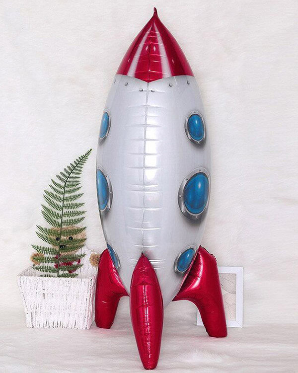 19727_Шар_(32_81_см)_Фигура_3D_Ракета_Красный_1_шт_2