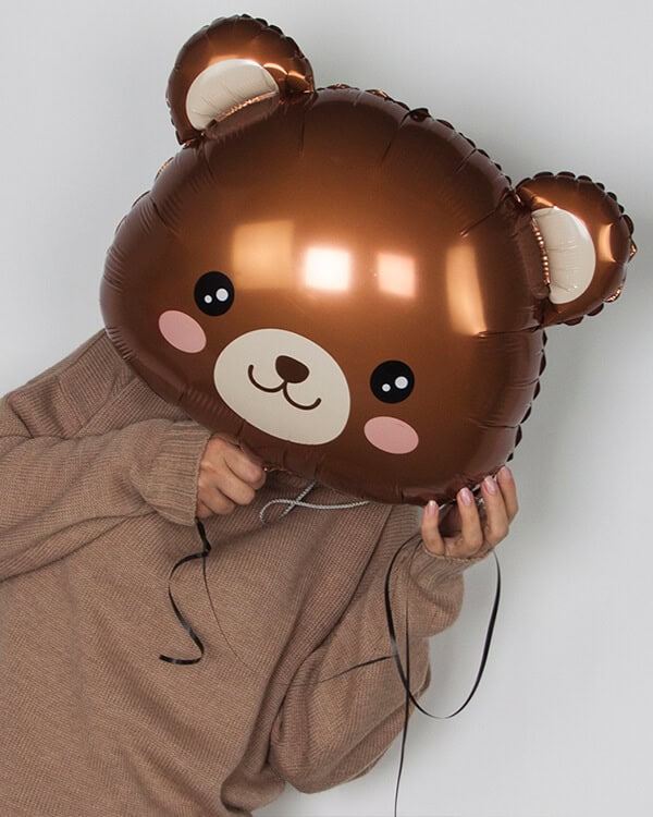 21908_Шар_(24_61_см)_Фигура_Голова_Милый_медведь_1_шт_1