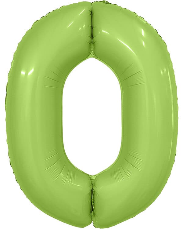 221660_Шар_(40_102_см)_Цифра_0_Slim_Фисташка_Сатин_1_шт_в_упак