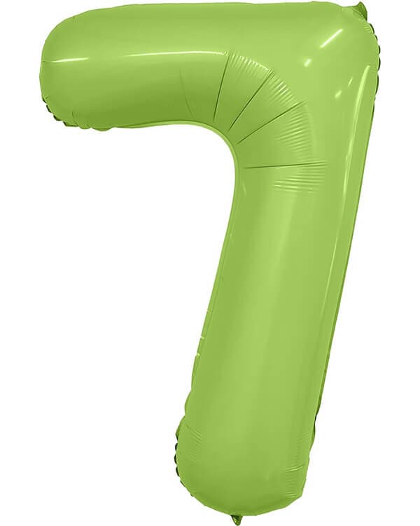 222100_Шар_(40_102_см)_Цифра_7_Slim_Фисташка_Сатин_1_шт_в_упак