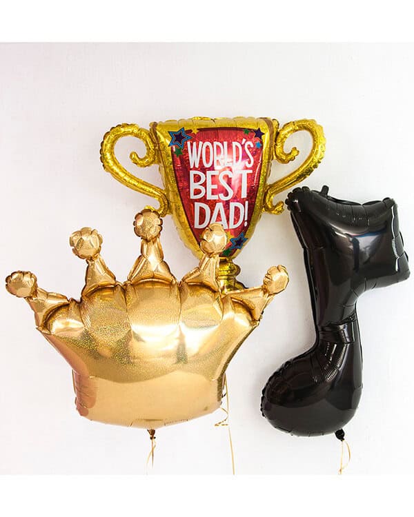 35564GH_Шар_(36_91_см)_Фигура_Корона_Золото_Голография_1_шт_1