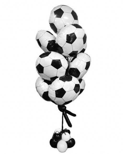 401506N_Шар_(18_46_см)_Круг_Футбольный_мяч_Черный_1_шт_4