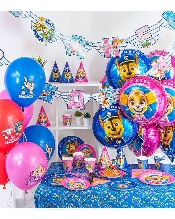 501207-25_Шар_(12_30_см)_Щенячий_Патруль_С_Днем_Рождения!_Ассорти_пастель_1_ст_25_шт_1