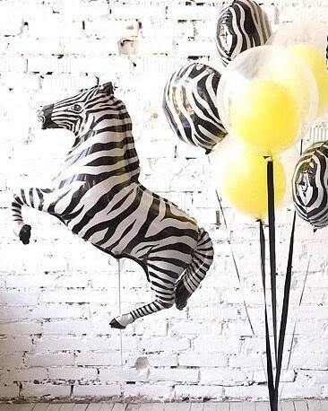 901626N_Шар_(42_107_см)_Фигура_Зебра_Черный_1_шт_4
